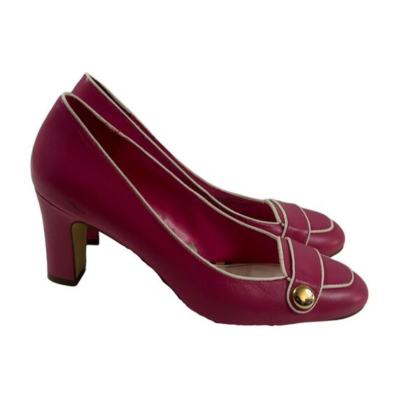 Y2k loafer heels office siren sz 6.5 pink by merona - Picture 4 of 8